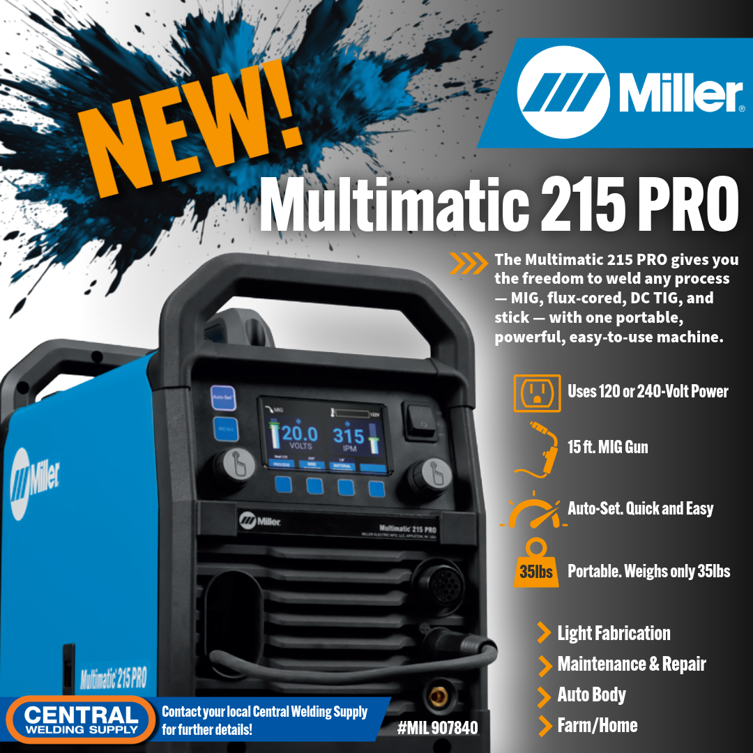 Miller Multimatic 215 PRO — Central Welding Supply